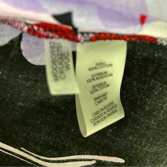 Calvin Klein Women's Floral 3/4 Sleeve Black/Purple Shirt Maxi Dress Size 6 - Picture 12 of 14